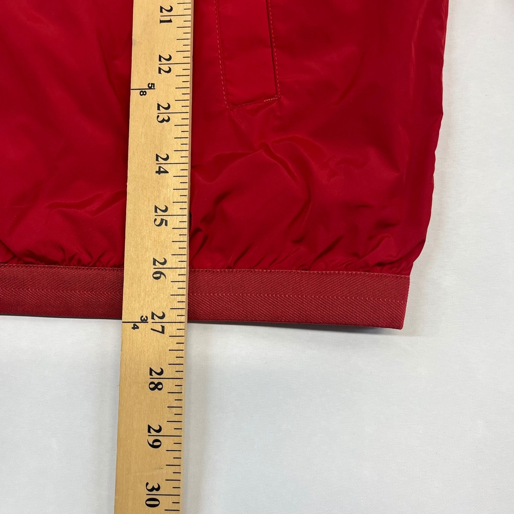 Polo Ralph Lauren Windbreaker Mens Red Logo Mock Neck Sporty Medium Jacket - Picture 2 of 11